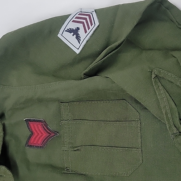 Sacred Crown Military Green Button Down 24M - Picture 4 of 6